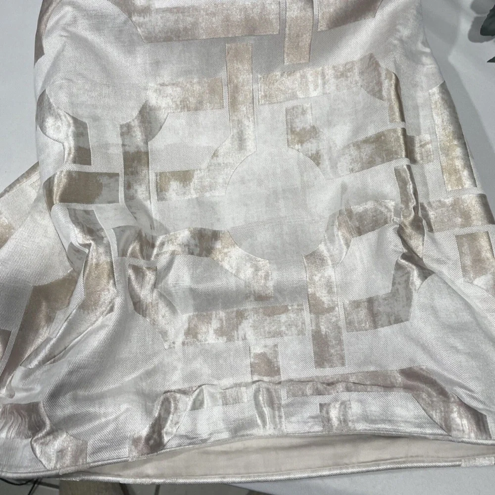 NIB $335 [ Full /‎ Queen ] Duvet Cover for Hotel Collection Fresco Metallic Gold